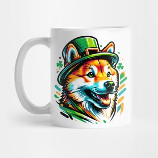 Shiba Inu Dons Leprechaun Hat for St. Patrick's Day Mug